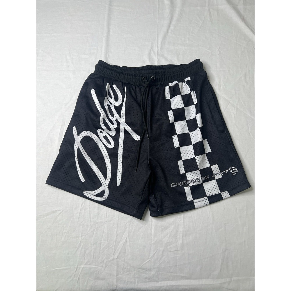 Kiy Studios x Dodge Men's Last Lap Mesh Drawstring Shorts LV5 Black Size‎ M